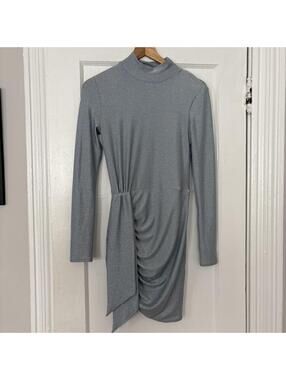 Reformation Women's Grey and Blue Dress